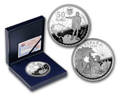 Cincuentin silver Quincentenary Christopher Columbus