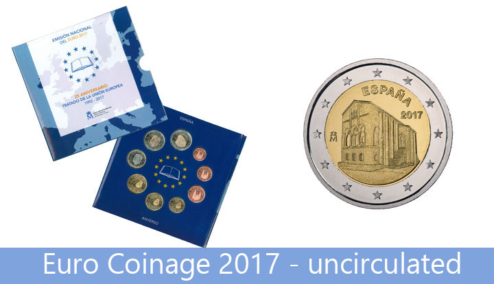 Euro 2017 Coinage - uncirculated