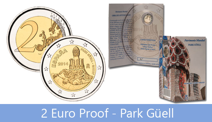2 Euro Proof - Park Güell