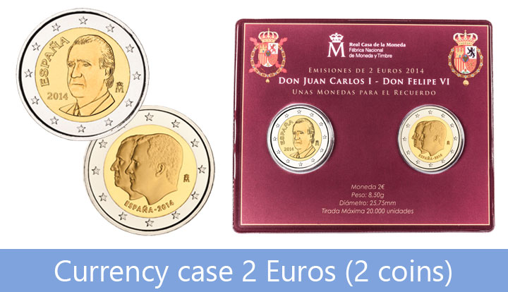 Currency Case 2 Euro (2 coins)