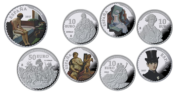 Monedas de la colección de plata