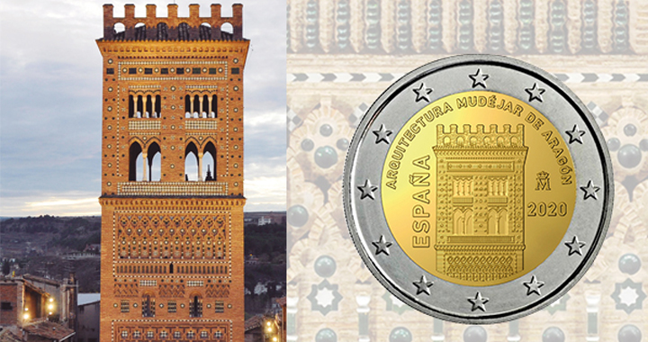 Moneda de 2 euros conmemorativa incuida