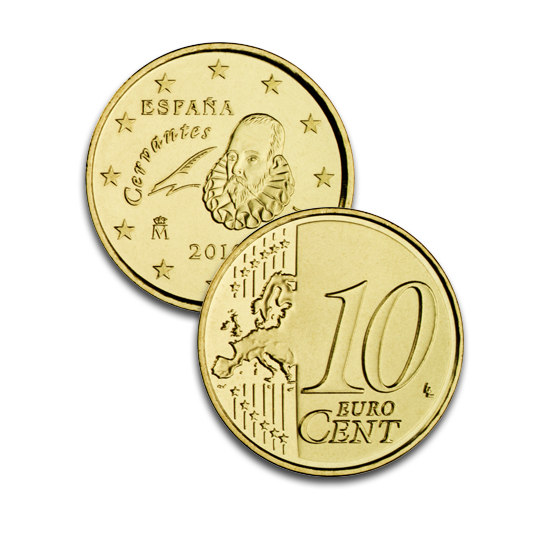 10 céntimos de Euro. Haga clic para ver imagen ampliada. Abre en ventana nueva