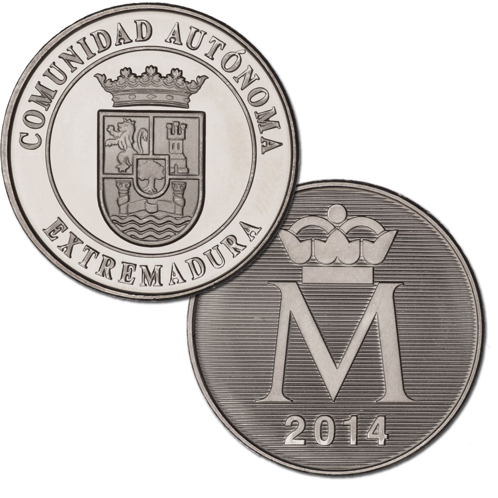 Medalla - Extremadura. Haga clic para ver imagen ampliada. Abre en ventana nueva