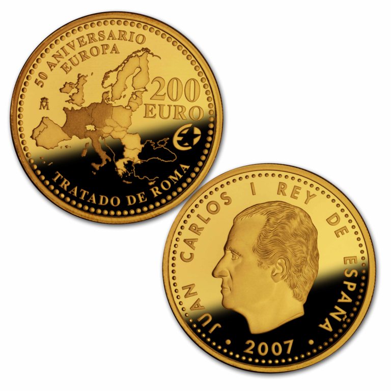 4 escudos oro - Programa Europa-50 Aniversario del Tratado de Roma. Abre en ventana nueva