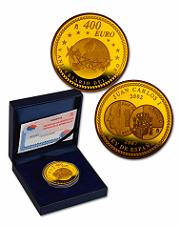 8 escudos oro - V Aniversario del Euro. Abre en ventana nueva.
