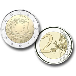 Imagen de la moneda - 2 Euros - 30 Aniversario de la Bandera Europea