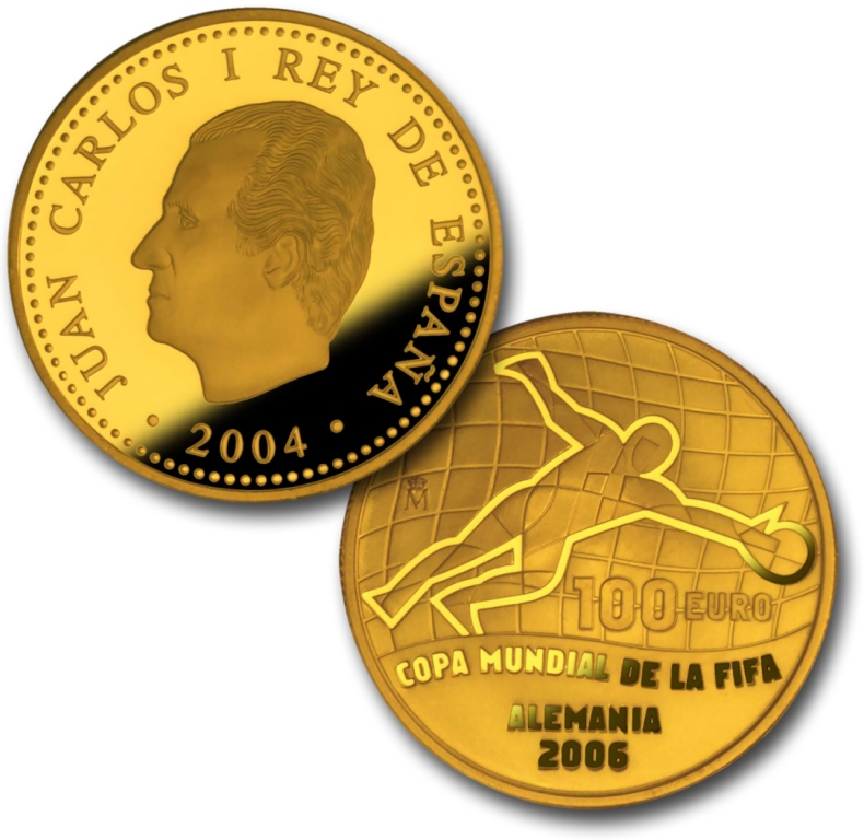 2 escudos oro Mundial de la FIFA Alemania 2006 - Emisión 2004. Abre en ventana nueva
