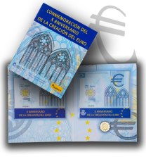 Emisión conjunta - Moneda y sello X Aniversario de la Unión Económica y Financiera