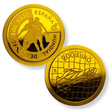 4 escudos oro Mundial de Fútbol 2002 letra G. Abre en ventana nueva