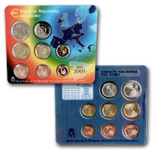 Blister Sistema Monetario Euro-no circulado 2003. Abre en ventana nueva
