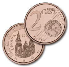 2 céntimo de Euro. Abre en ventana nueva